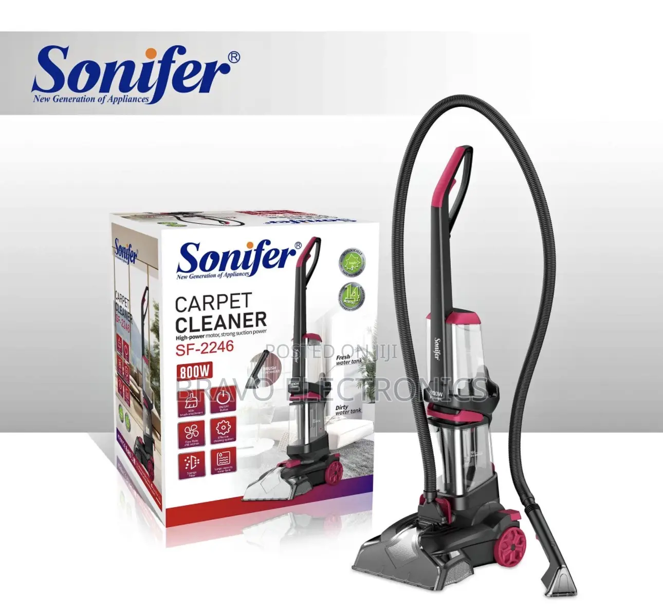 Sonifer Carpet Cleaner 2 in 1 Professional Carpet Cleaner
