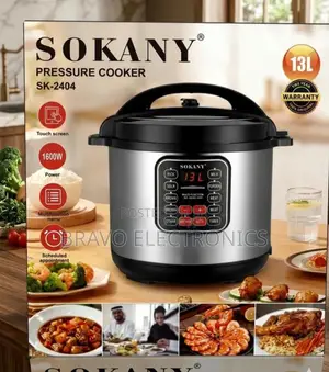 Sokany 13l Pressure Cooker Multi Function 1600w