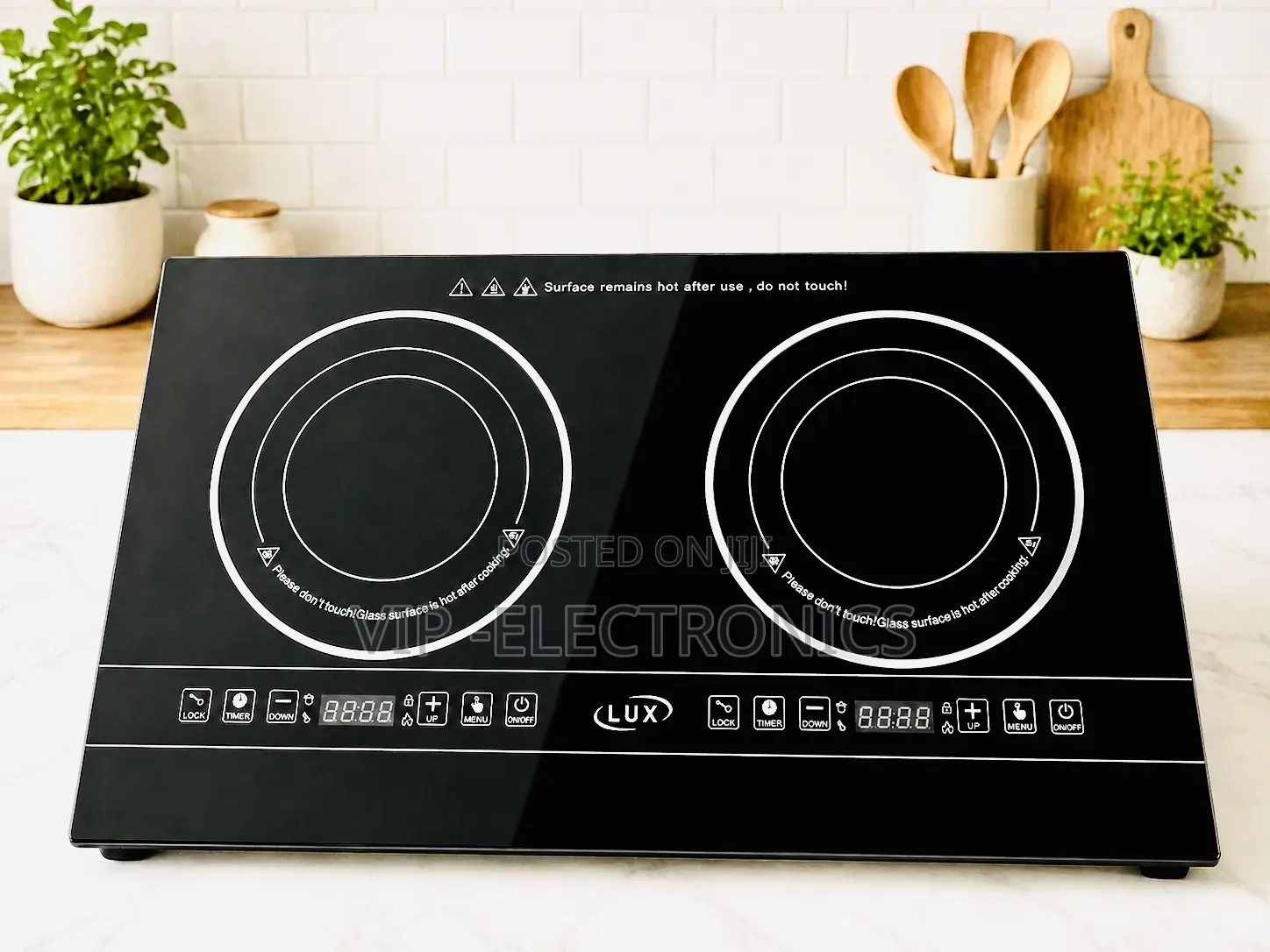 Lux Ceramic Stove Double Burner Induction Cooktop Omodern Solution