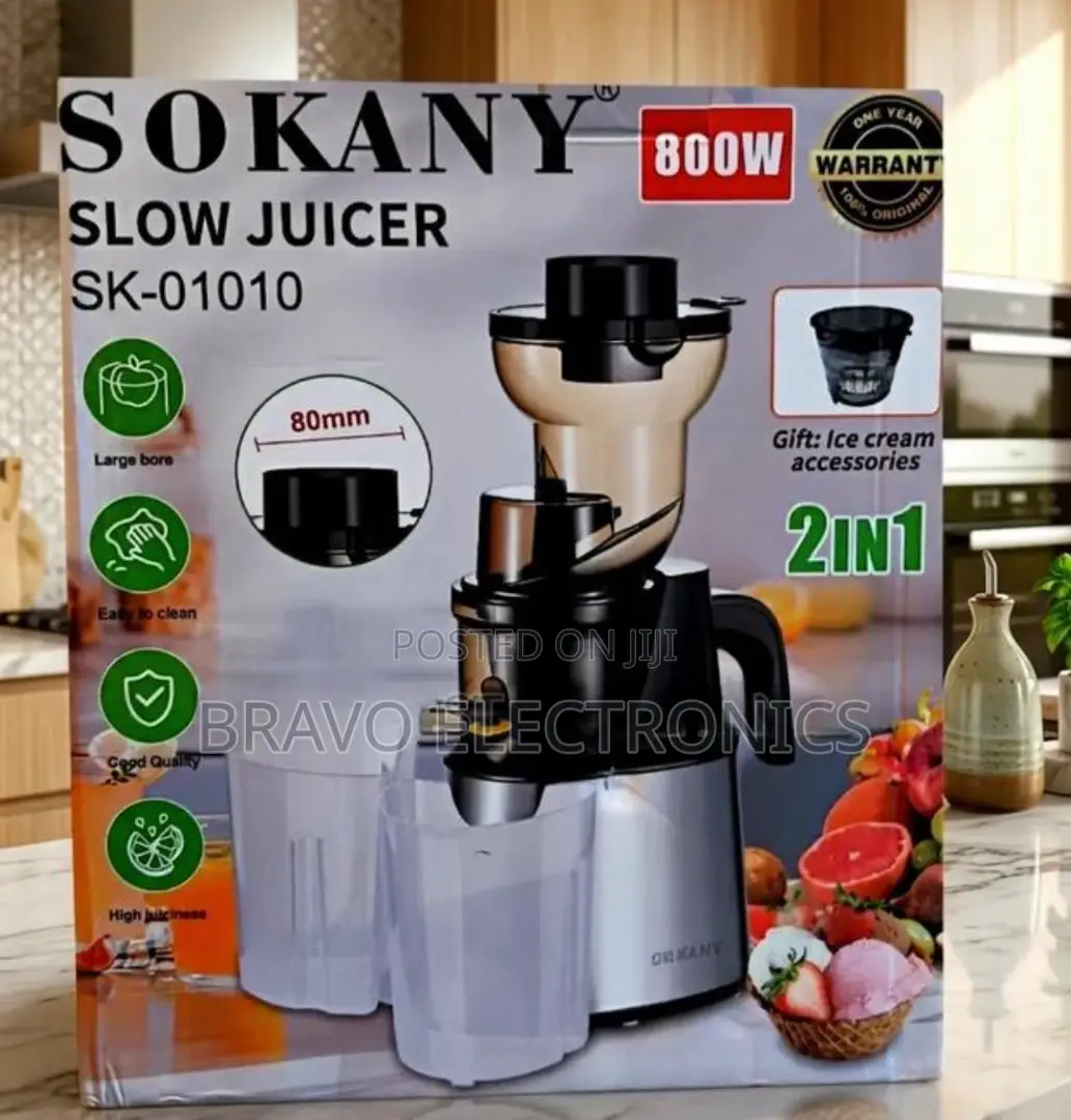 Sokany Slow Juicer 2 in 1 Pure Heath in Any Drop