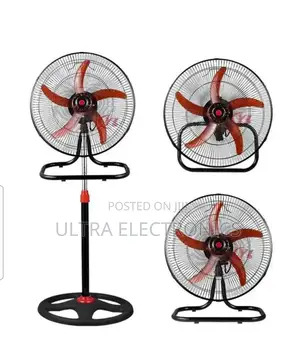 Fan ሙቀት ማቀዝቀዣ Features a Sturdy Stand With Adjustable Height and a S