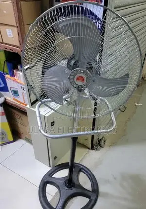 Fan Crown Brand Industrial Standing Fan, Typically Featuring