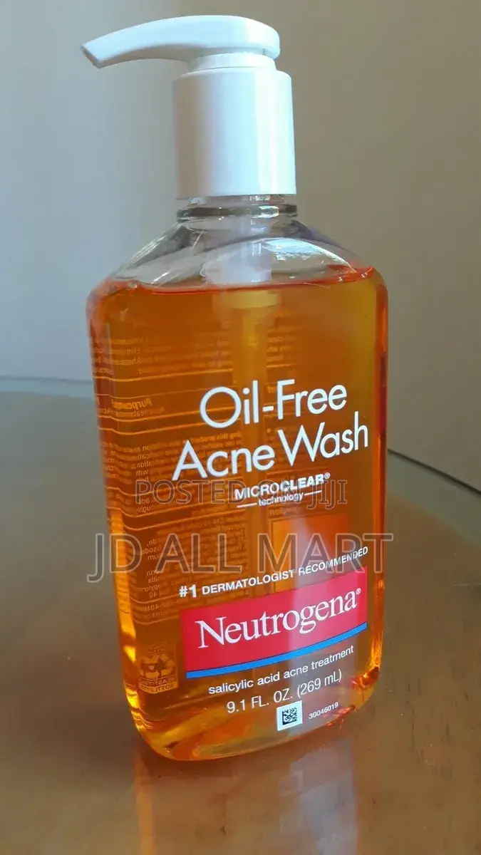 Neutrogena Oil-Free Acne Wash Containing 2% Salicylic Acid.