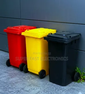 Garbage 100lheavy-Duty Outdoor Mobile Waste Bin With Wheels