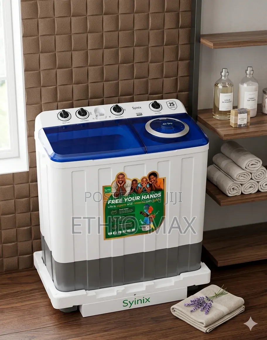 Syinix 12kg Washing Machine – Big Capacity | Strong Performance
