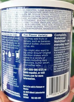 Ensure Original Nutrition Powder