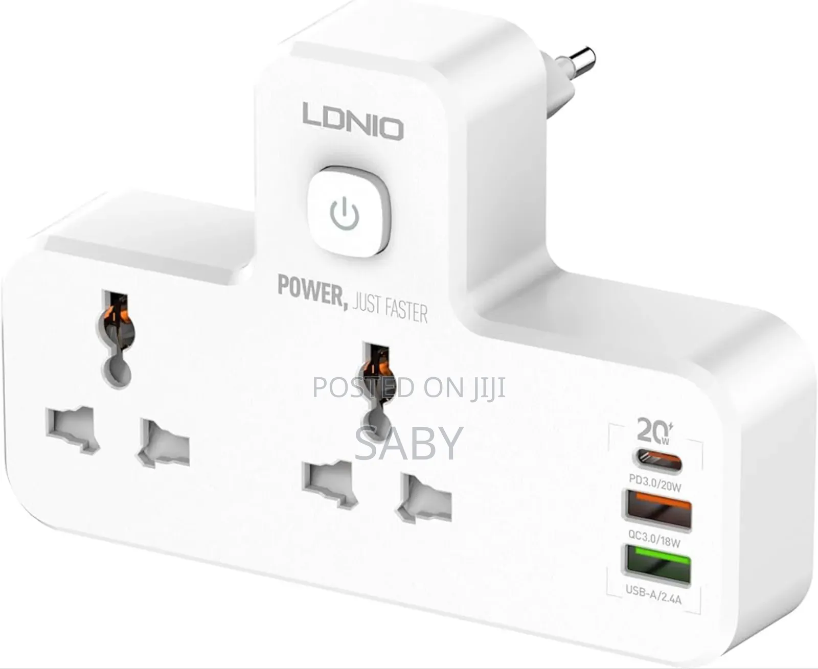 5-in-1 Power Socket With a 2500w Capacity.