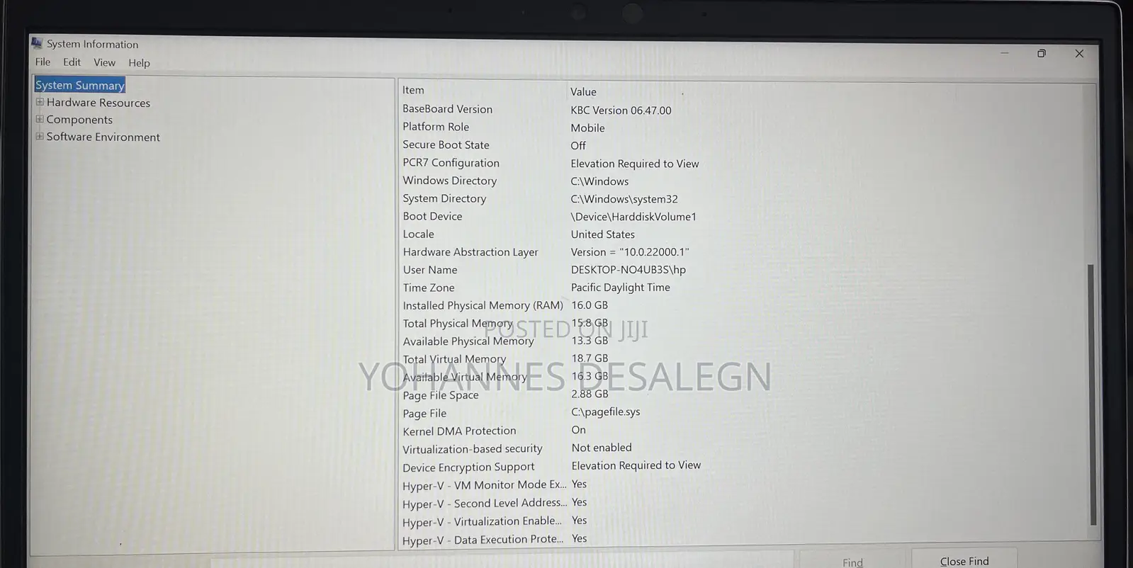 New Laptop HP 16GB Intel Core i7 HDD+SSD 512GB