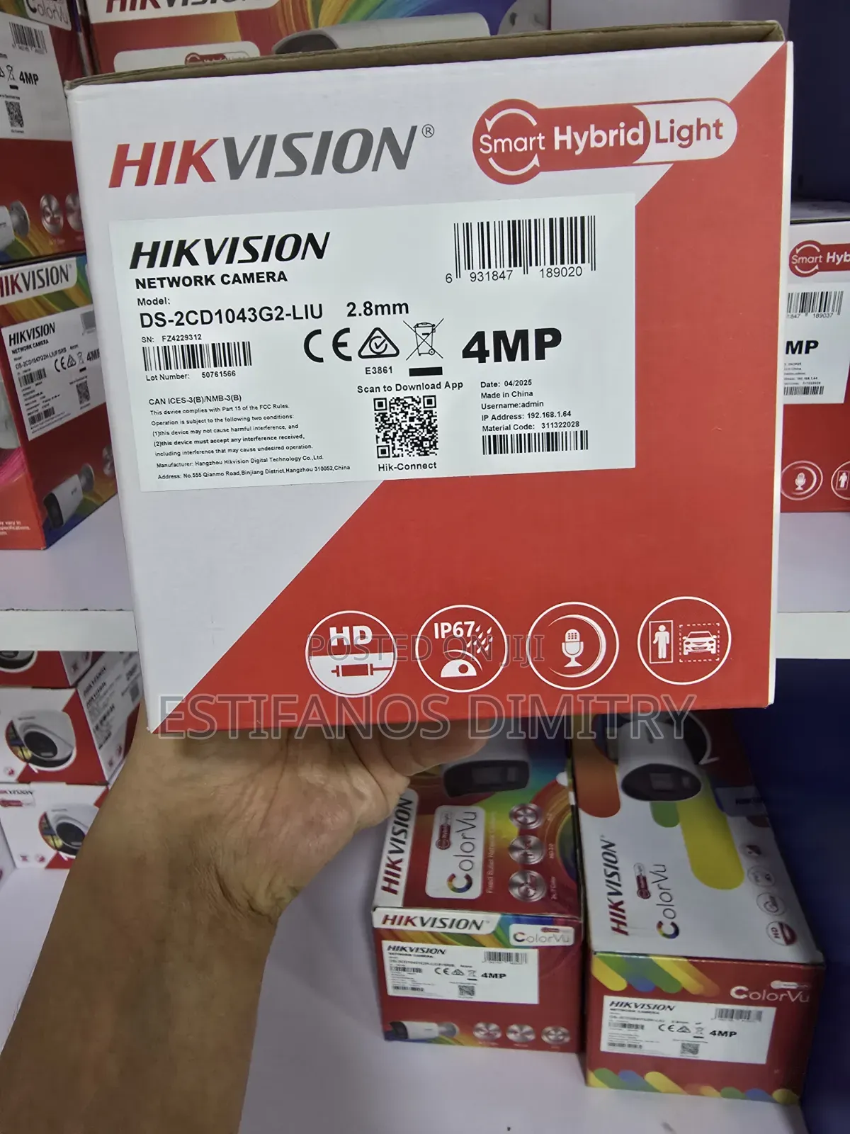 Hikvision Ip Camera 4mp