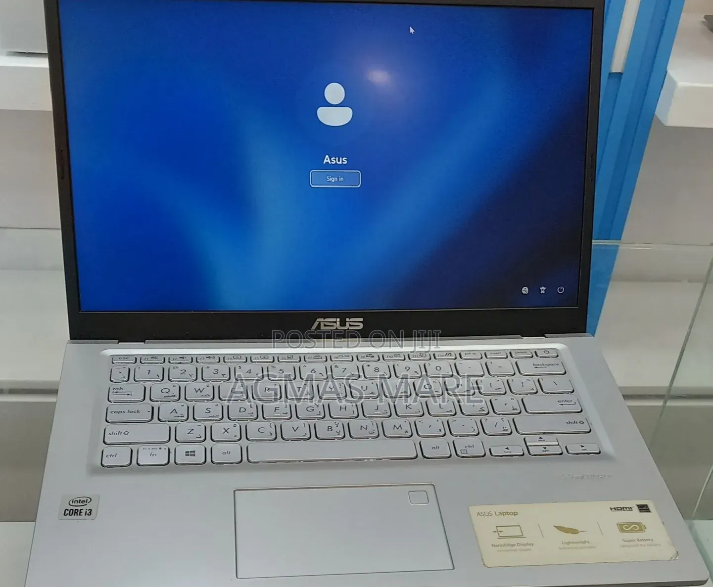 New Laptop Asus 4GB Intel Core i3 SSD 512GB