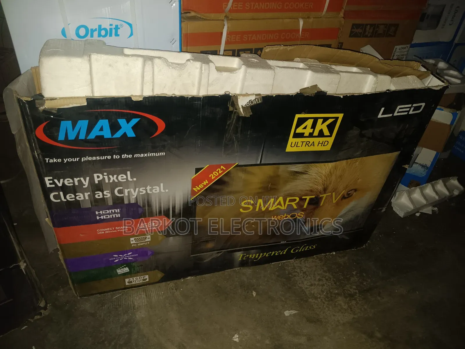Max Smart Tv 55 Inch Andraid Doubel Gelass 2025 Quality Tv Hifi
