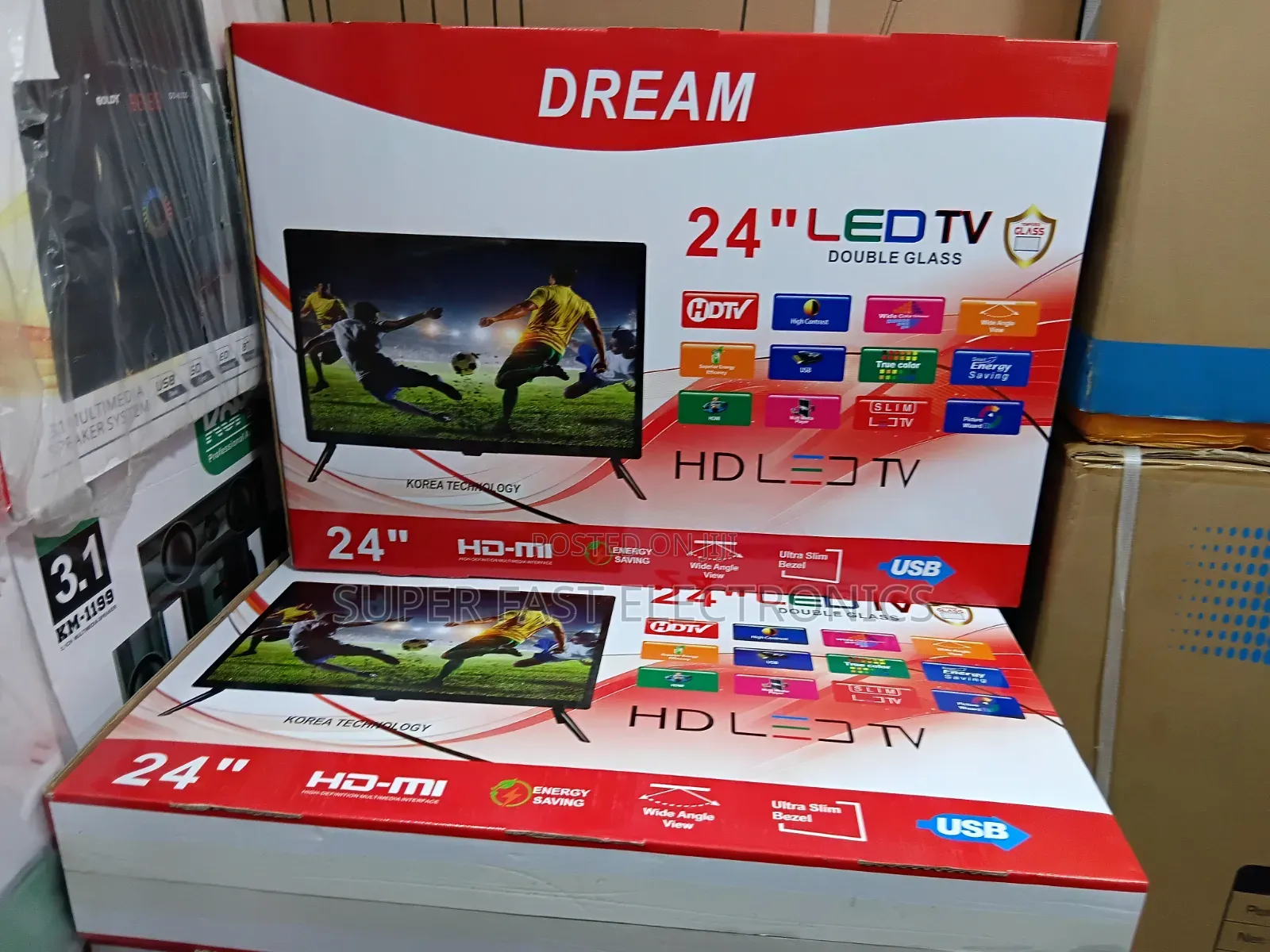 Dream 24 Inch Tv Hd Led Tv – Double Glass