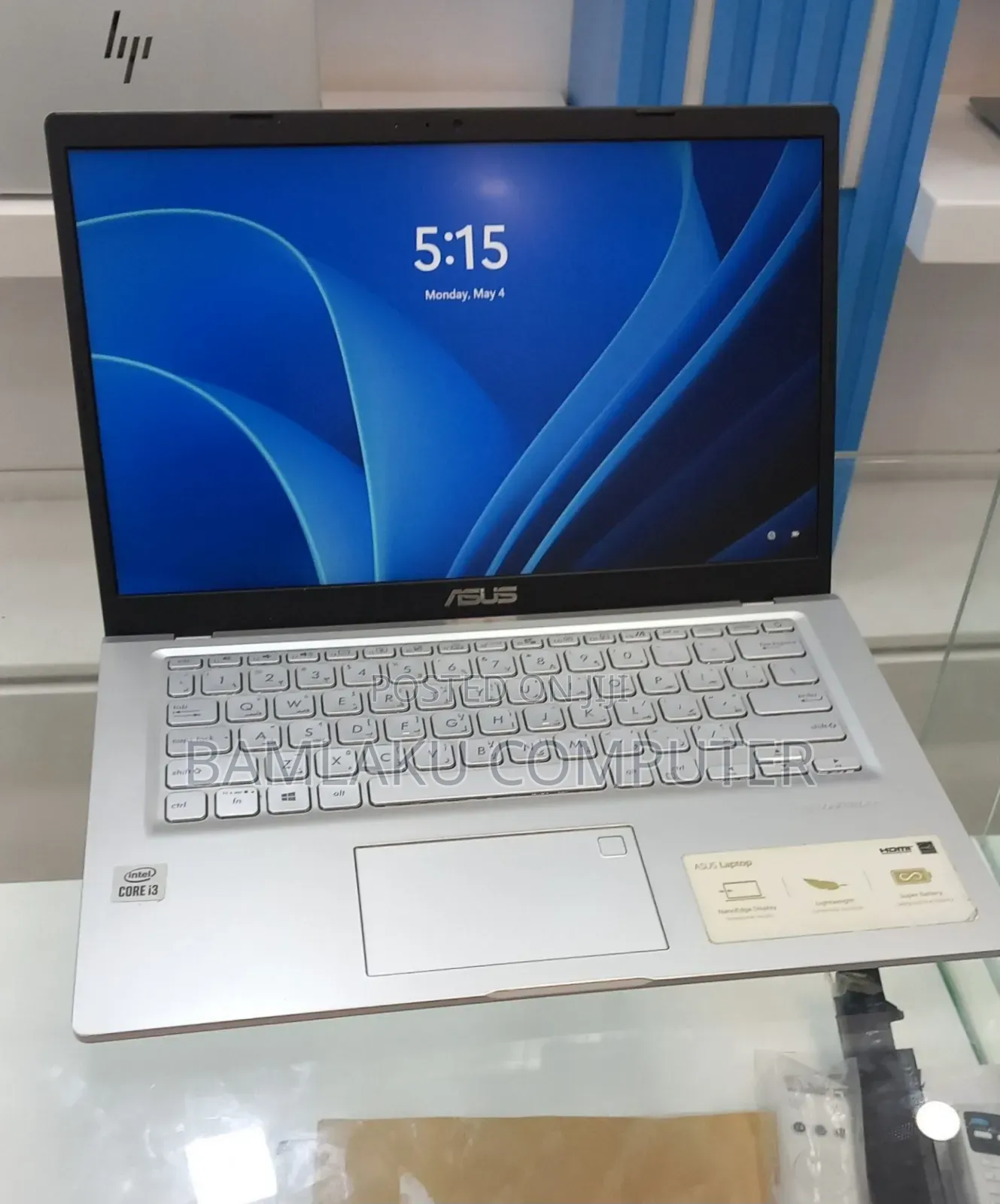 New Laptop Asus VivoBook 15 X505BA 4GB Intel Core i3 SSD 512GB