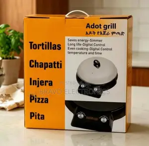 Adot Electric Injera Mitad | Ceramic Grill | Large Cooking Surface