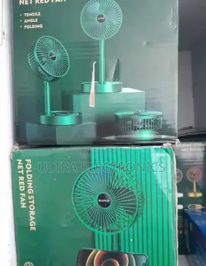 Fan Green Super Branded Telescopic Folding Rechargeable Fan