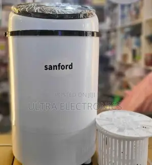 Sanford 4kg Mini Top-Load Semi-Automatic Washing Machine in White.