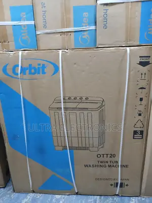 Orbit Ott20 Twin Tub Washing Machine Designed in Japan.