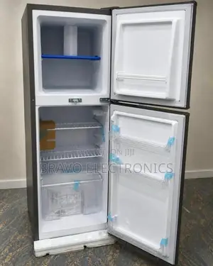 Cool Refrigerator 260 Double Door Top Dark Gray