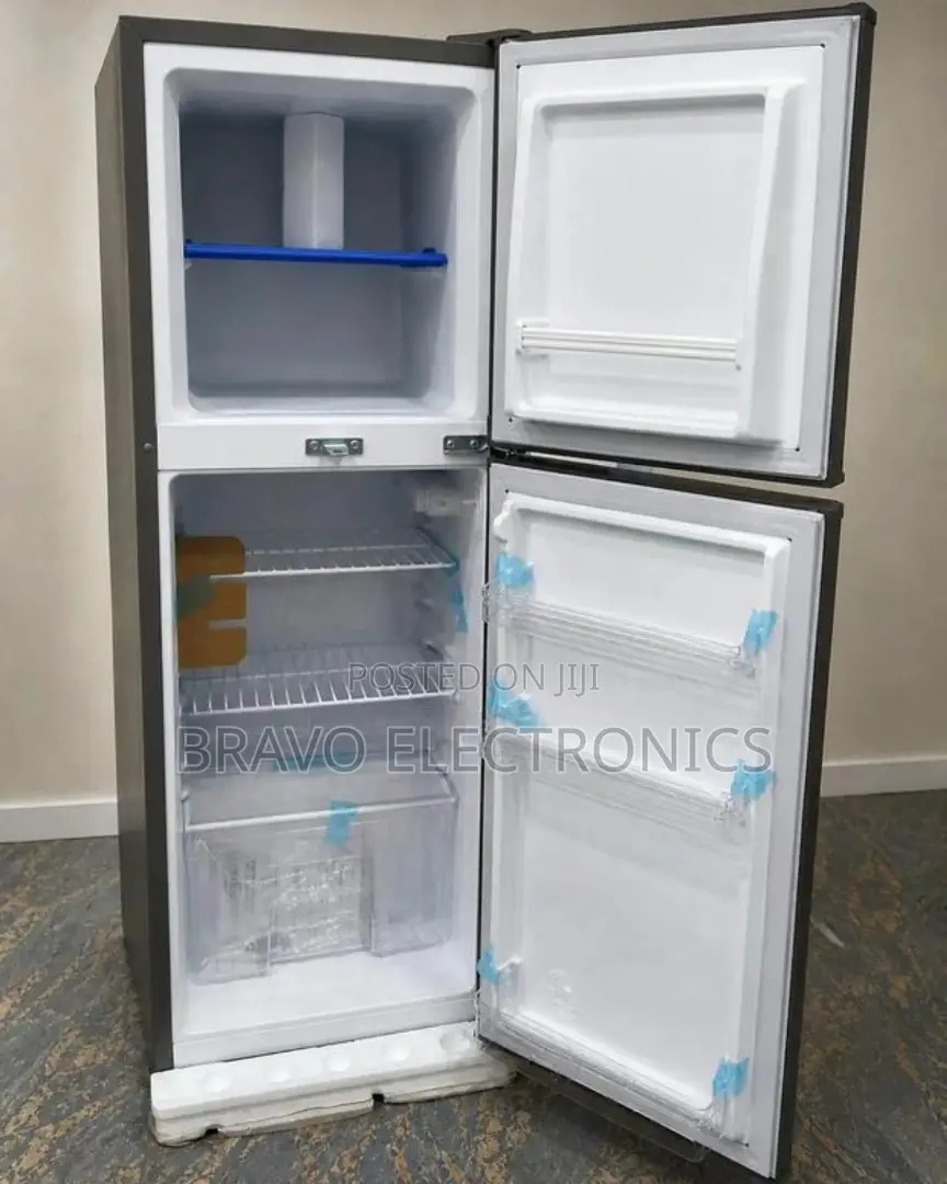 Cool Refrigerator 260 Double Door Top Dark Gray