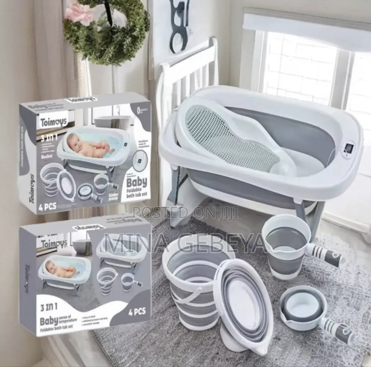 4-in-1 Foldable Baby Bath Tub Set – The Smart Mom’S Choice!