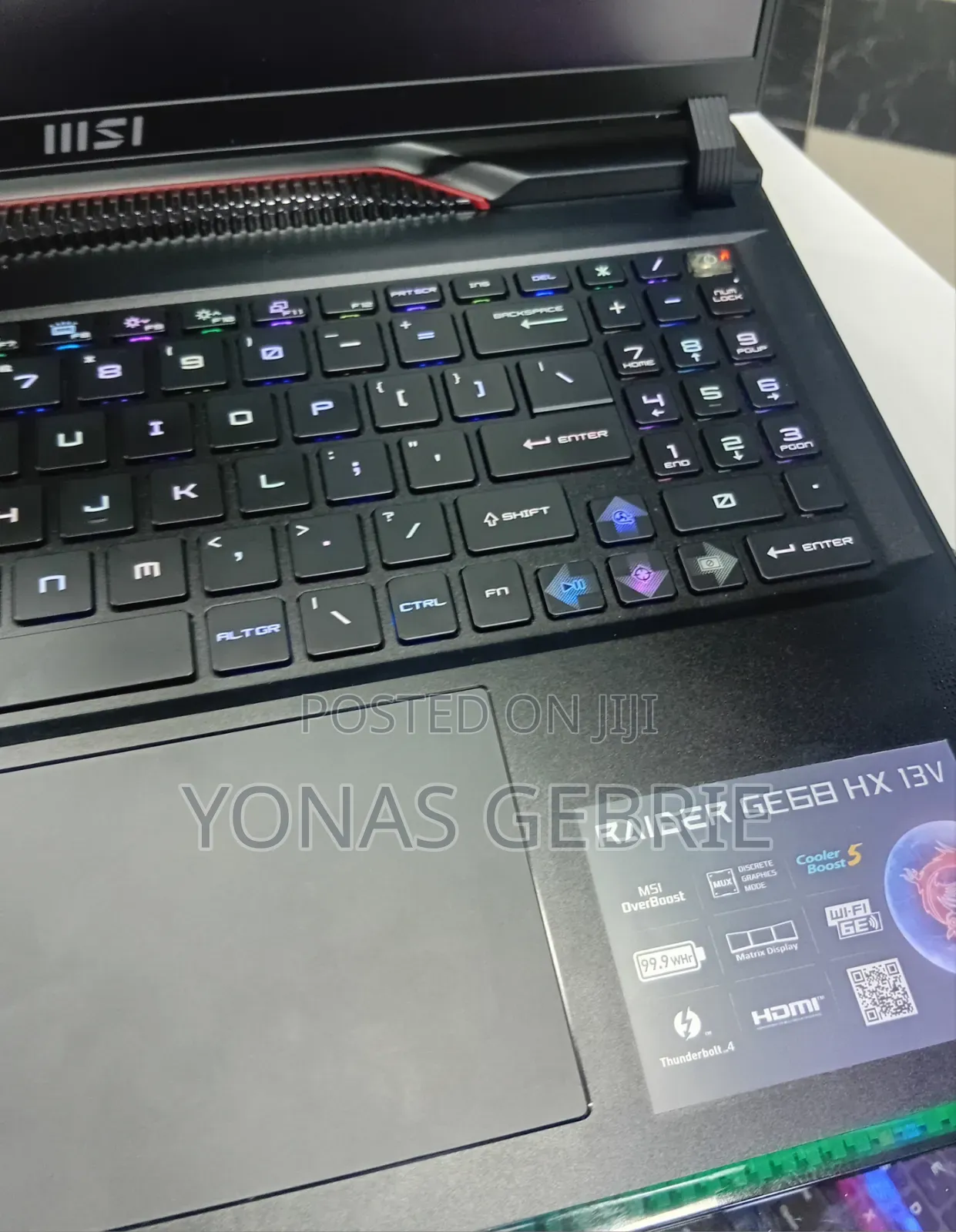 New Laptop MSI 32GB Intel Core i9 SSD 1T