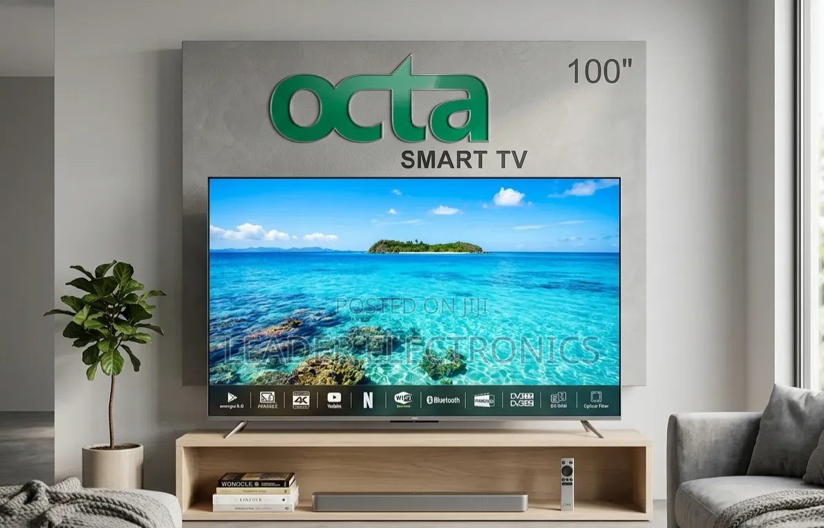 Octa Tv 100" Smart Android Tv – Frameless | Uhd | 10 Year Warranty