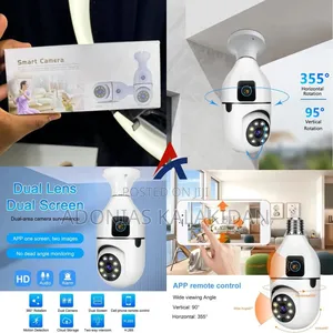 V380 Dual Bulb 360° Wifi Cam