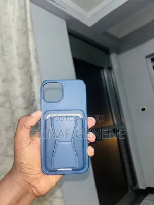 iPhone 14 / 15 Premium Blue Case With Card Holder (Only 1 Left)