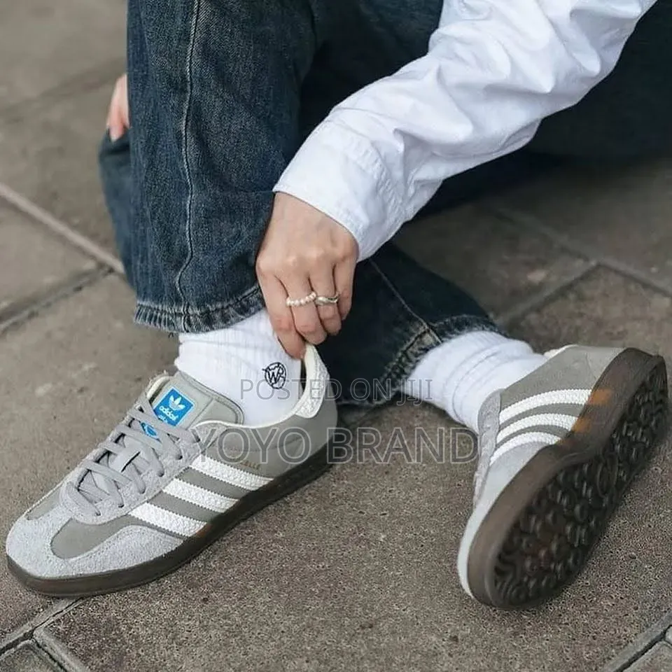 Adidas Gazelle Indoor Grey Wolf Gray Sude Unisex Fashion Shoes