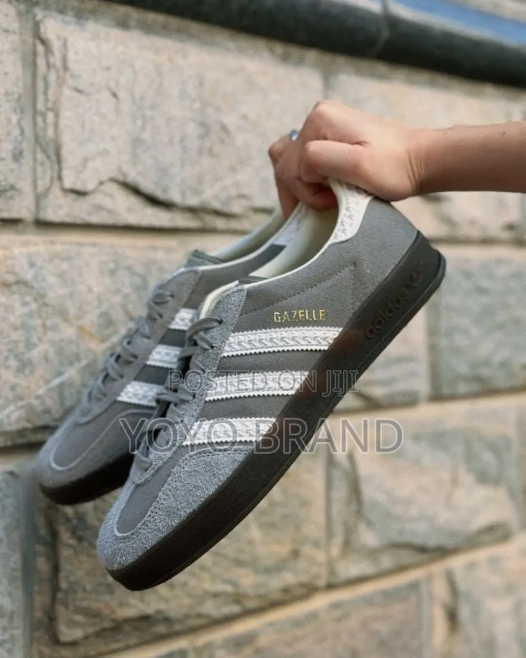 Adidas Gazelle Indoor Grey Wolf Gray Sude Unisex Fashion Shoes
