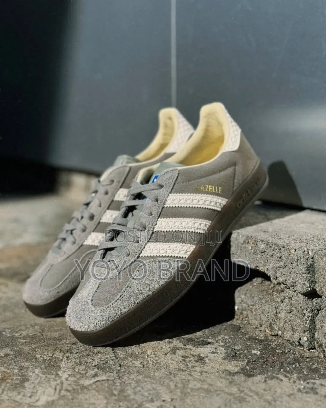 Adidas Gazelle Indoor Grey Wolf Gray Sude Unisex Fashion Shoes
