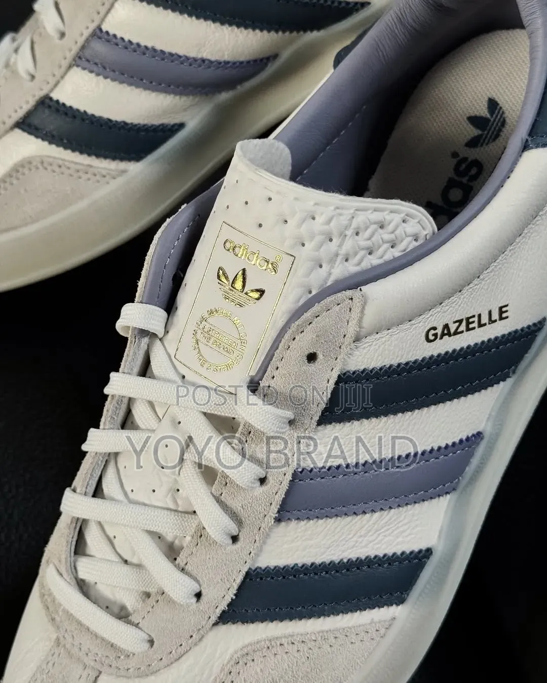 Adidas Gazelle Indoor White/Blue Unisex Fashion Sneaker