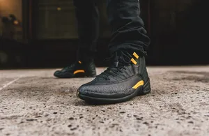 Air Jordan 12 Retro Unisex "Black Taxi"Unisex Fashion Boots