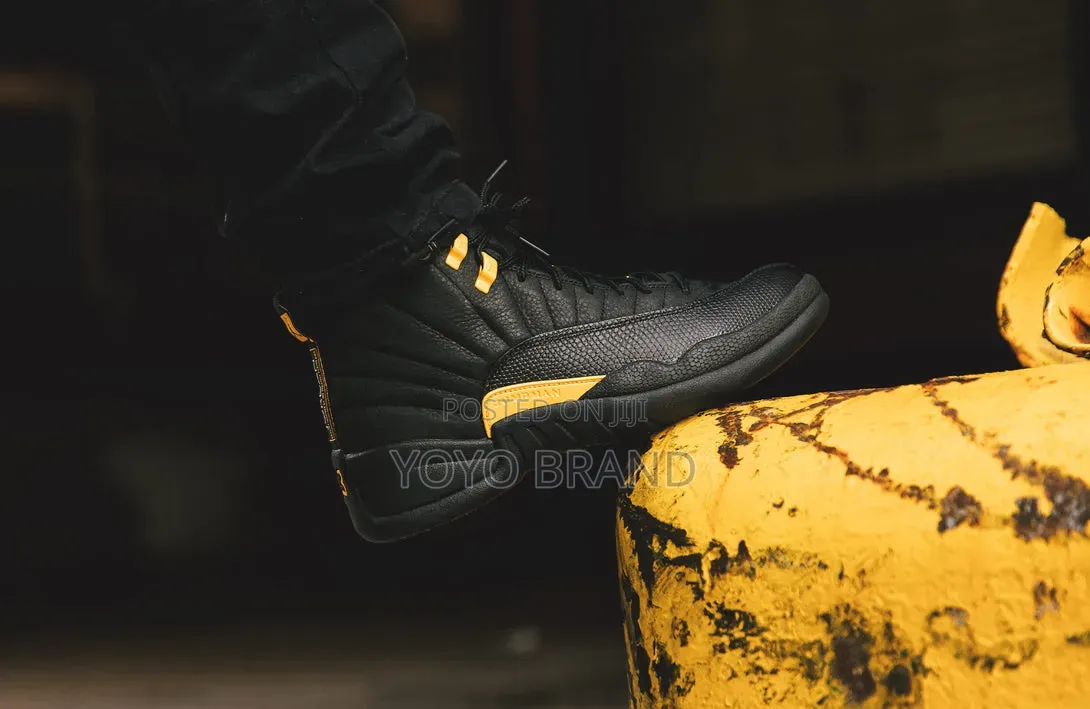 Air Jordan 12 Retro Unisex "Black Taxi"Unisex Fashion Boots