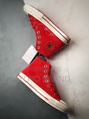 New Arrival Unisex All Star Converse Chunk Plus Red Fashion Boots