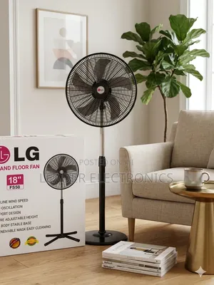 Lg 18" Stand Floor Fan – Powerful Cooling Air Circulation