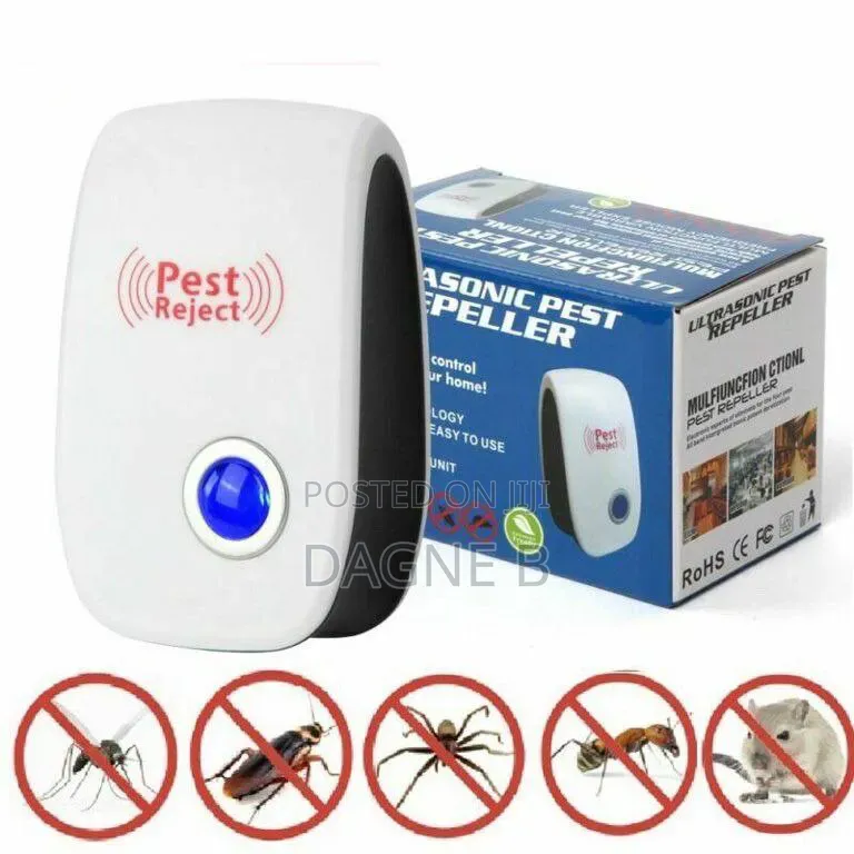 Ultrasonic Pest Repeller የአይጥ እና በረሮ ማጥፊያ