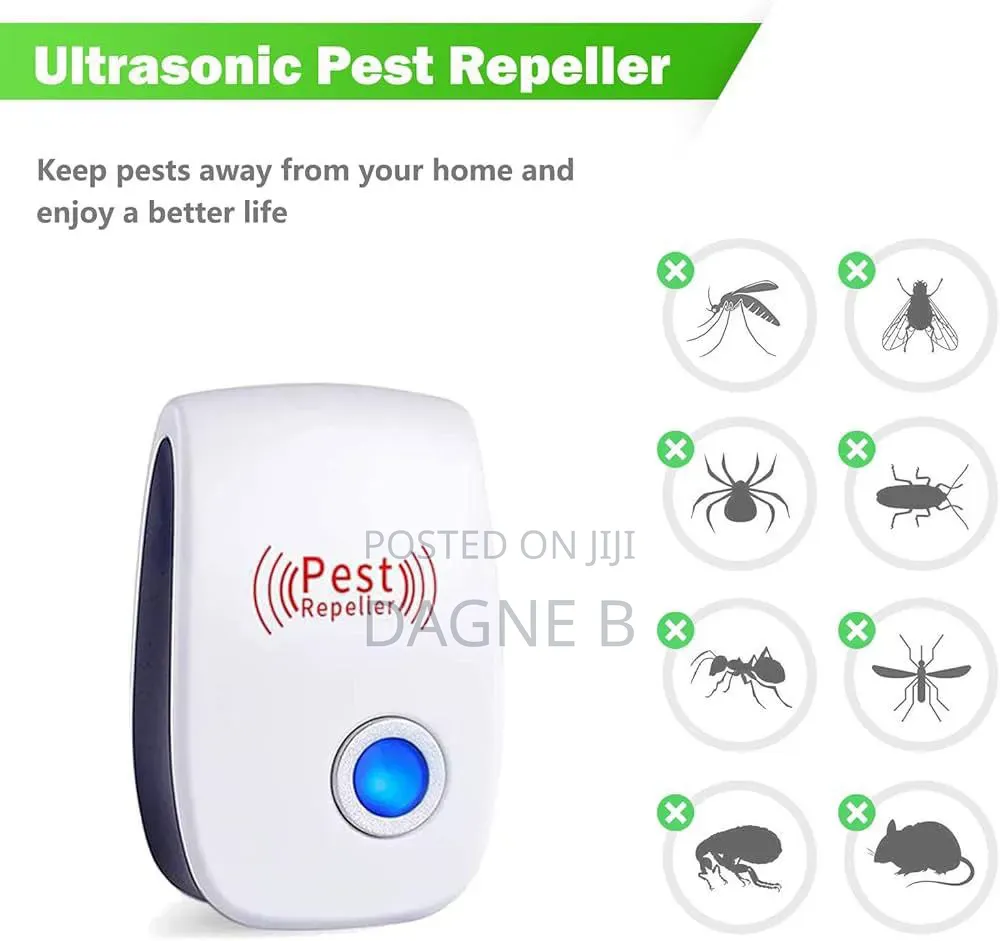 Ultrasonic Pest Repeller የአይጥ እና በረሮ ማጥፊያ