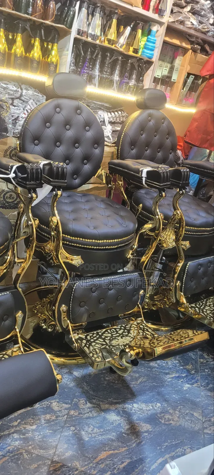 Barber Chair for Men የፀጉር ቤት ወንበር