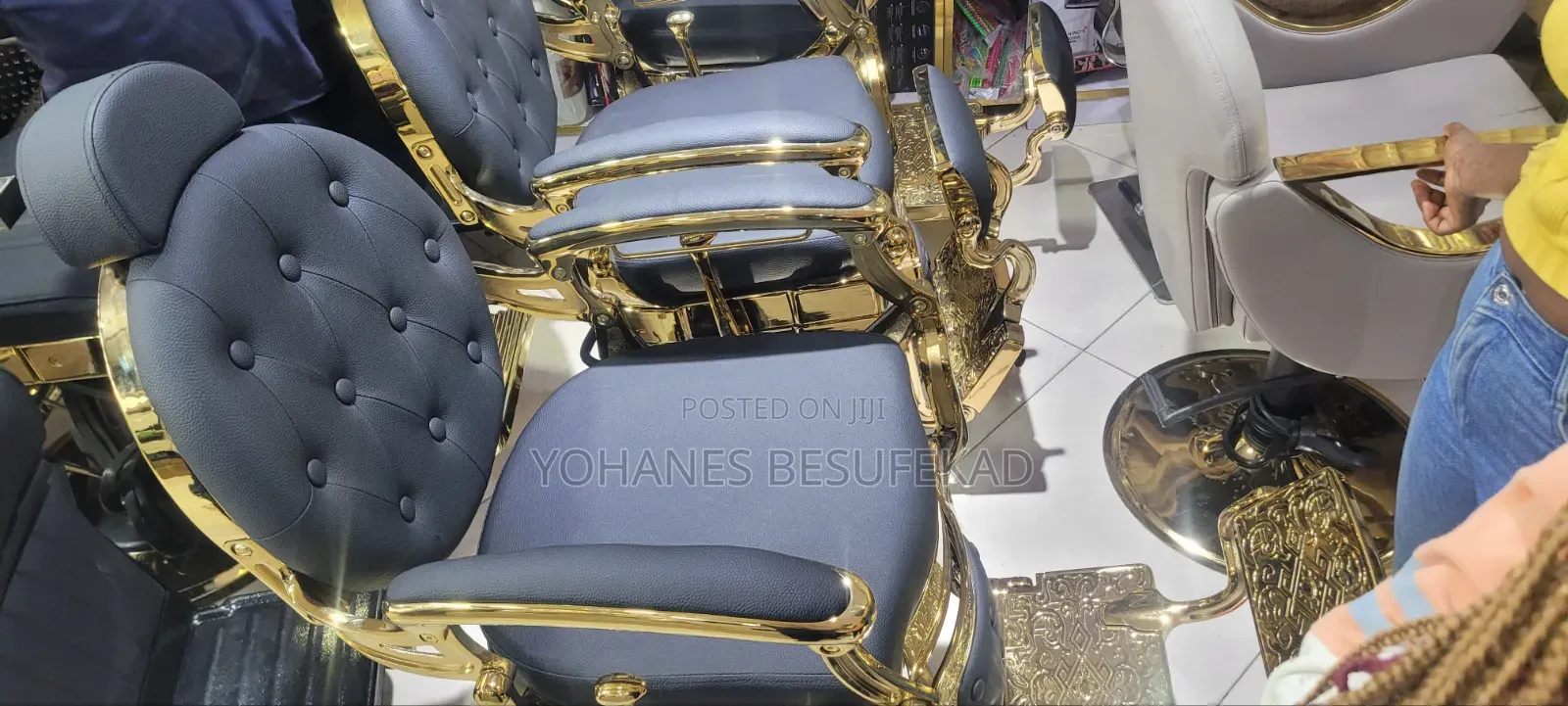 Barber Chair for Men የፀጉር ቤት ወንበር