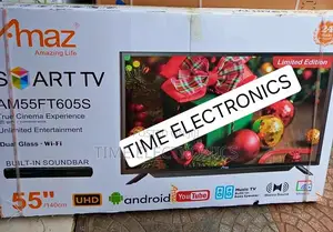Amaz 55'' New 2024 Smart Tv 5 Year Warranty_free Delivery