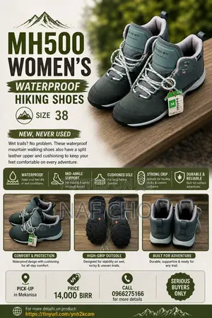 Quechua Women’S Waterproof Mid-Ankle Hiking Shoes Mh500 (Green)