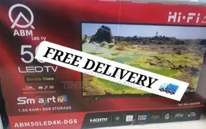 Abm 50" New 2026 Smart Tv 10 Years Warranty_free Delivery