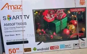 Amaz 50" New 2026 Smart Tv 10 Years Warranty_free Delivery