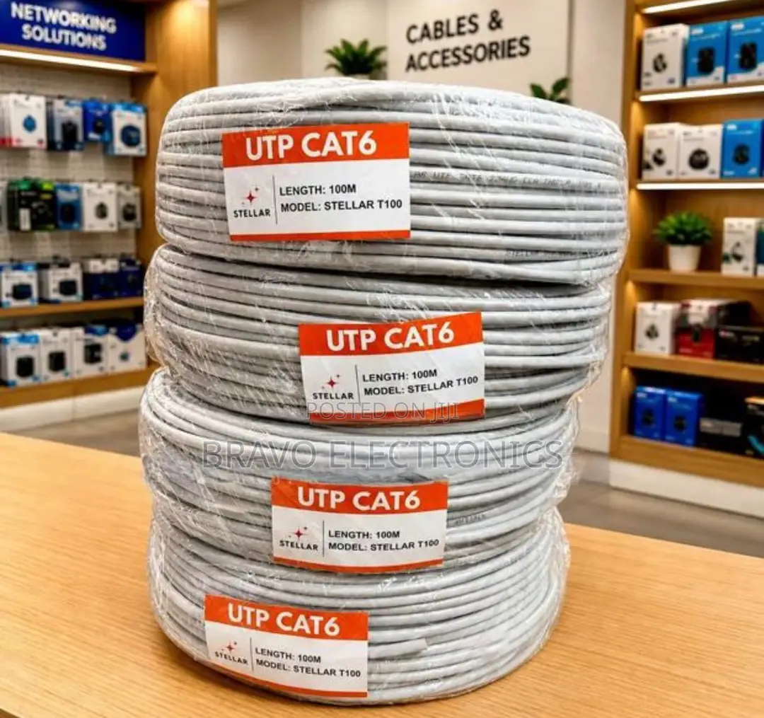 Stellar Utp Cat6 Network Cable Half Copper 100m