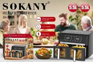 Air Fryer Sokany Branded Dual-Basket , Model Sk-10055.