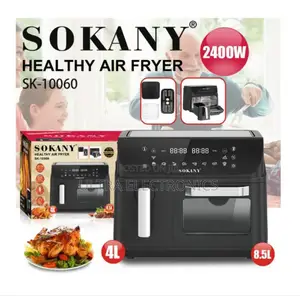 Sokany Healthy Air Fryer, Model Sk-10060, in Black.