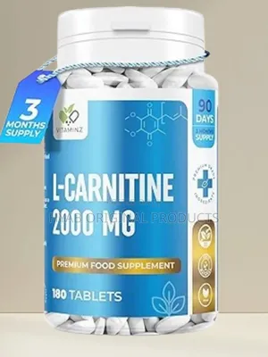 Vitaminz L-Carnitine Complex 2000mg - 90 Days Supply 180 Vegan Tablets