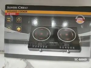 Silver Crest Sc-8000d Dual-Burner Infrared Cooker.