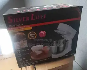 Silver Love Model Cx-6081 Stand Mixer With a 7l Capacity and 2800w